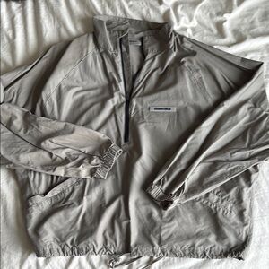 Fear of God Essentials Half-Zip Track Jacket Taupe
